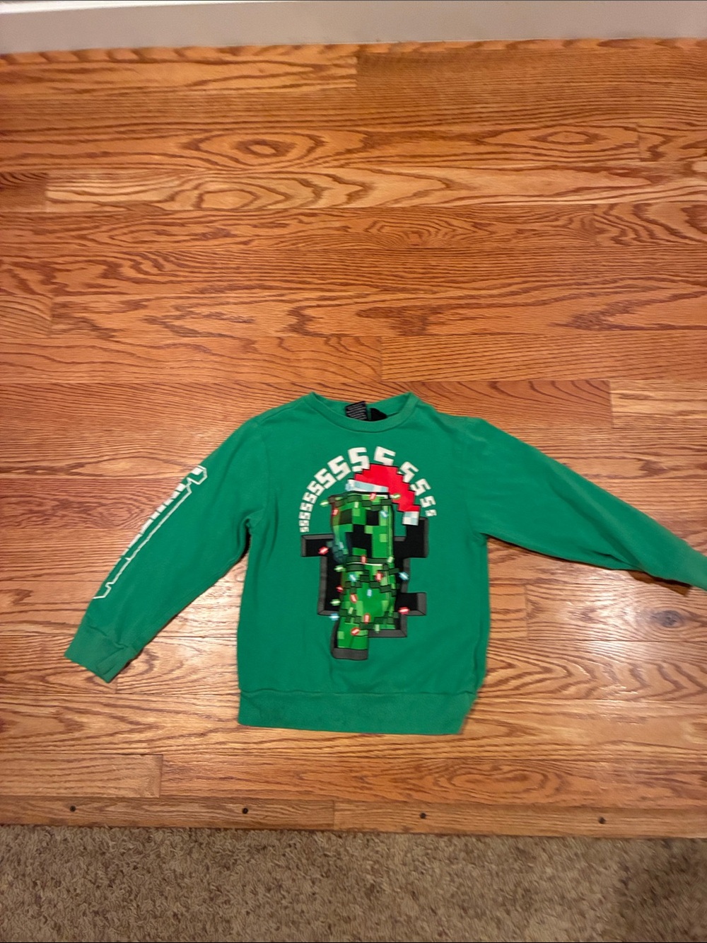 MAD Engine Green Kids Graphic Crewneck Hoodie-Style Sweatshirt